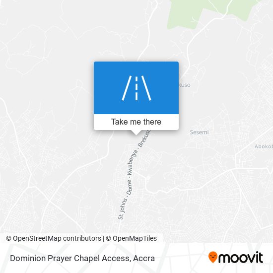 Dominion Prayer Chapel Access map