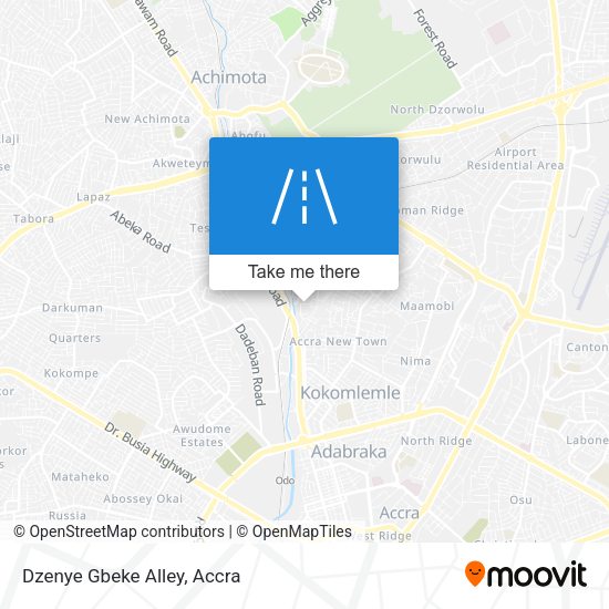 Dzenye Gbeke Alley map