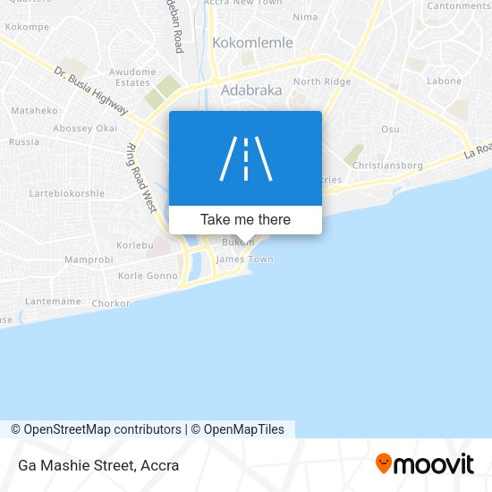 Ga Mashie Street map