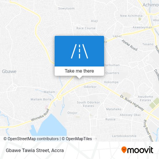 Gbawe Tawia Street map