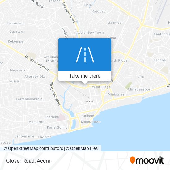 Glover Road map