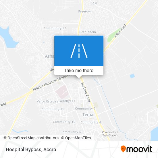 Hospital Bypass map