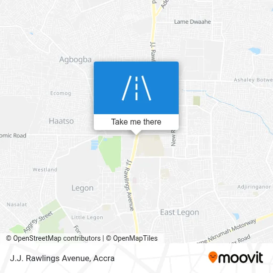J.J. Rawlings Avenue map
