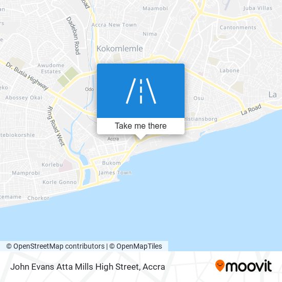 John Evans Atta Mills High Street map