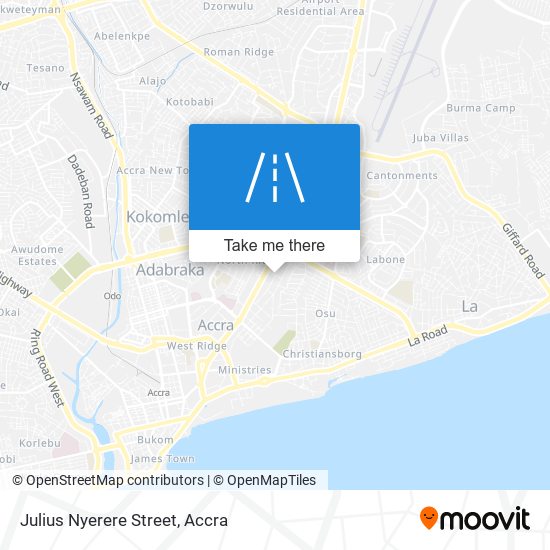 Julius Nyerere Street map