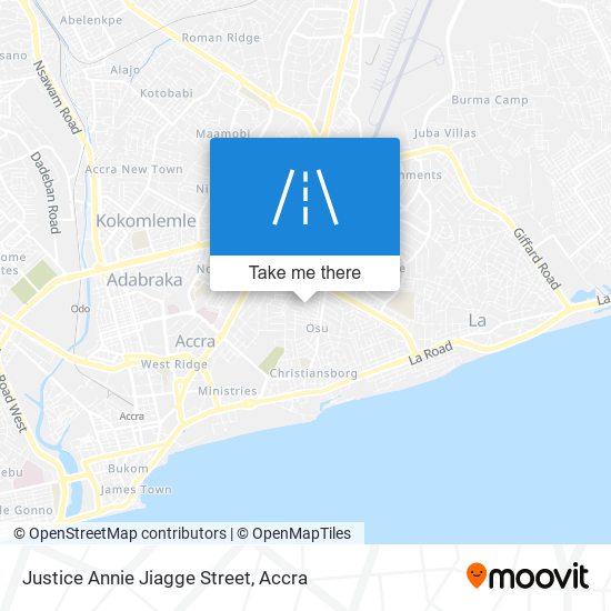 Justice Annie Jiagge Street map