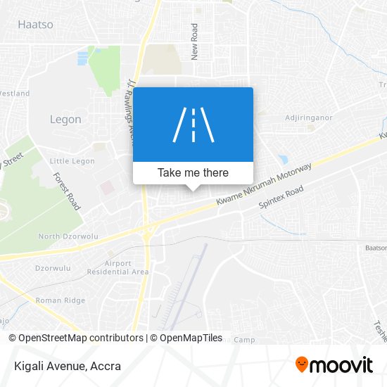 Kigali Avenue map