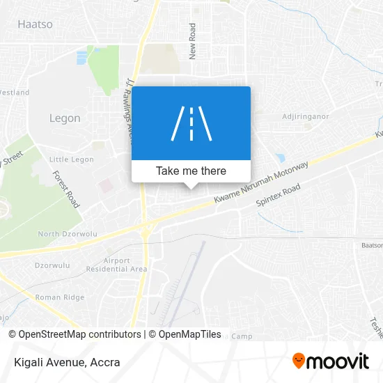 Kigali Avenue map