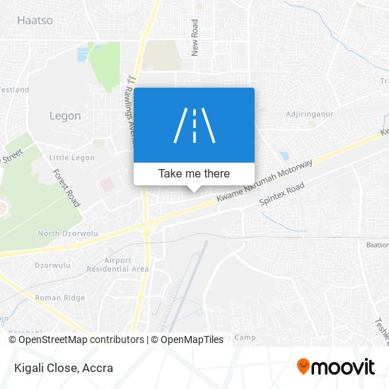 Kigali Close map