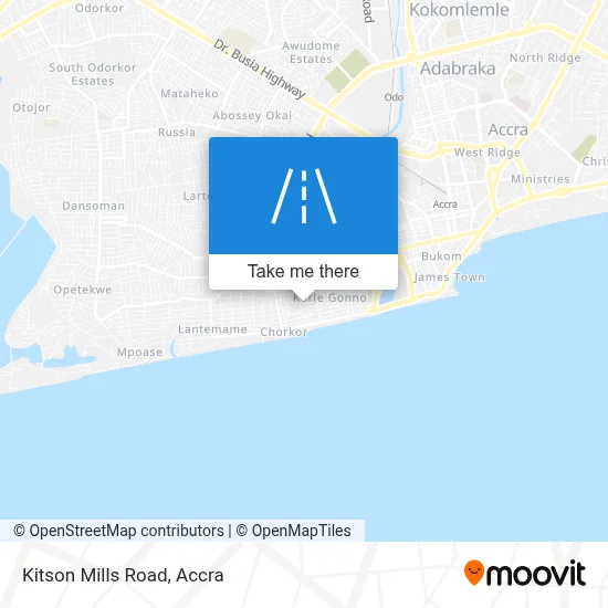 Kitson Mills Road map