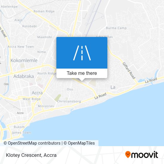 Klotey Crescent map