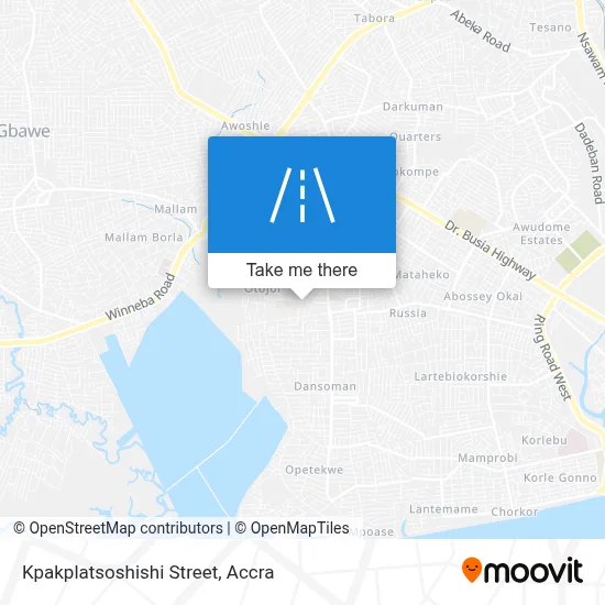 Kpakplatsoshishi Street map