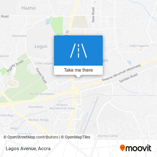 Lagos Avenue map