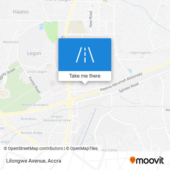 Lilongwe Avenue map