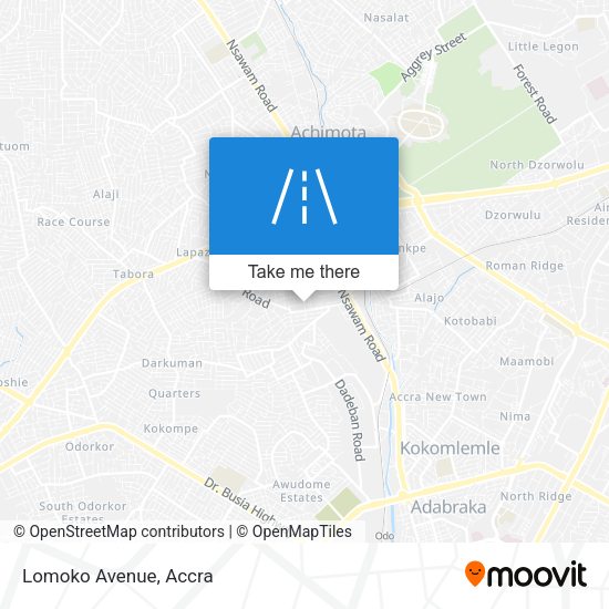 Lomoko Avenue map