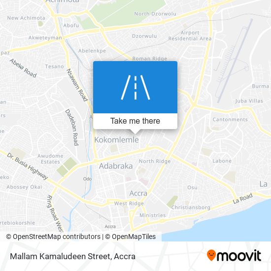 Mallam Kamaludeen Street map