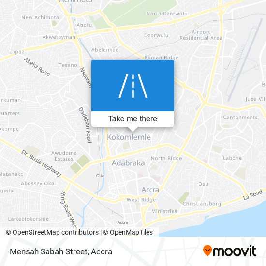 Mensah Sabah Street map