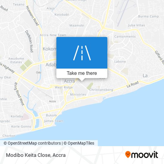 Modibo Keita Close map