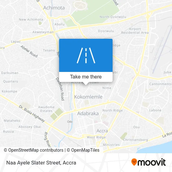 Naa Ayele Slater Street map