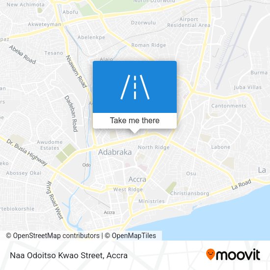 Naa Odoitso Kwao Street map