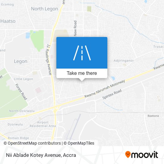 Nii Ablade Kotey Avenue map