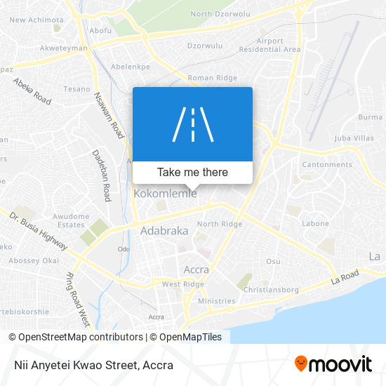 Nii Anyetei Kwao Street map