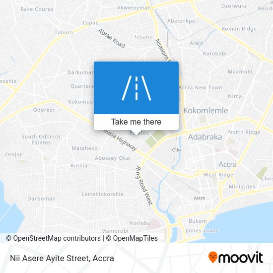 Nii Asere Ayite Street map