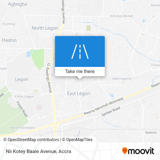 Nii Kotey Baale Avenue map