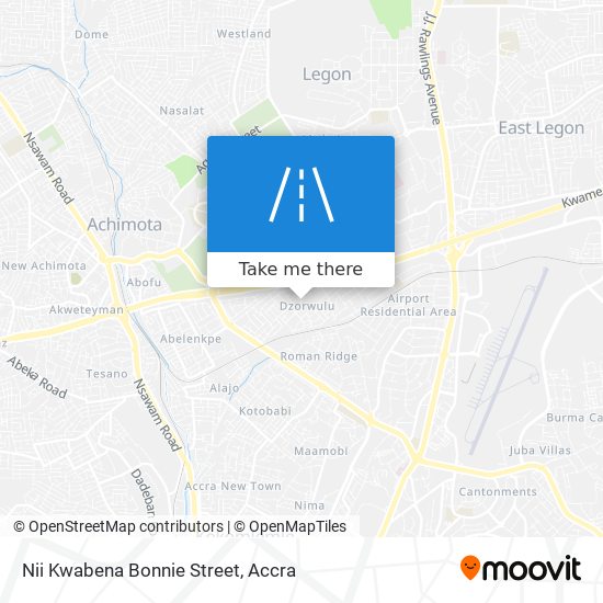 Nii Kwabena Bonnie Street map
