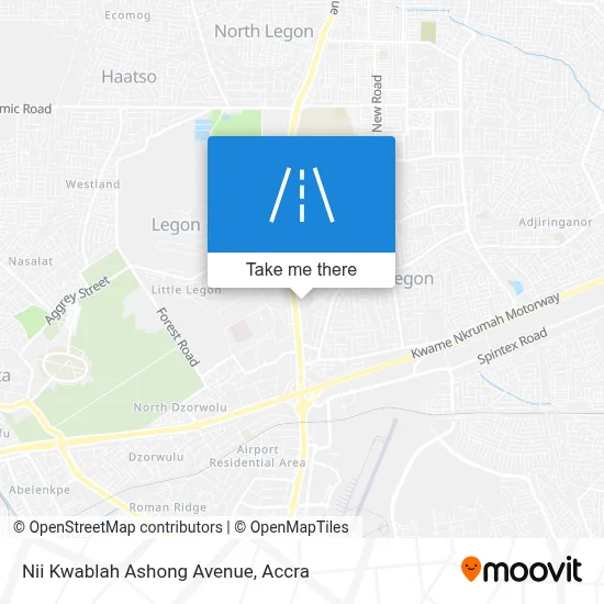 Nii Kwablah Ashong Avenue map