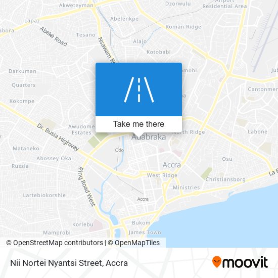 Nii Nortei Nyantsi Street map