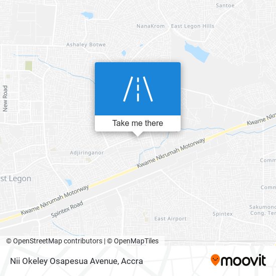 Nii Okeley Osapesua Avenue map