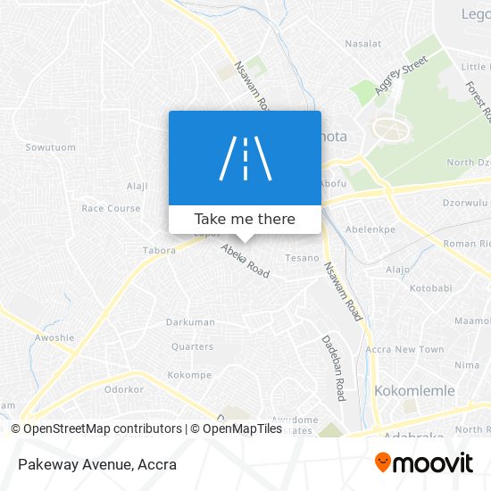 Pakeway Avenue map