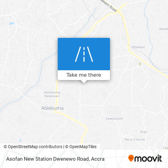 Asofan New Station Dwenewo Road map