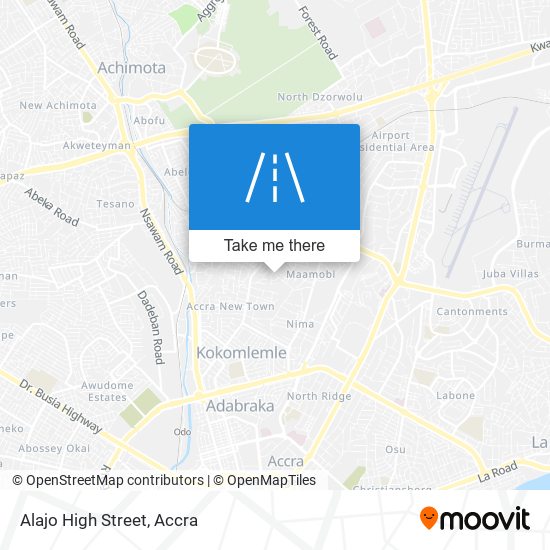Alajo High Street map