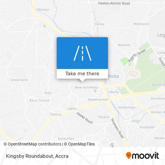 Kingsby Roundabout map