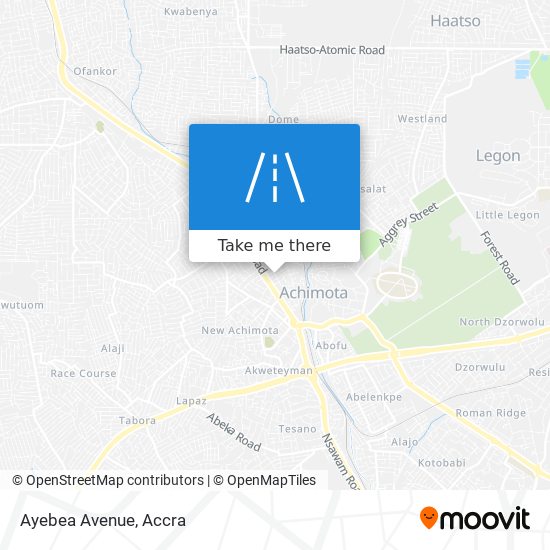 Ayebea Avenue map