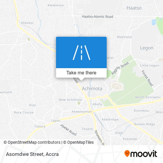Asomdwe Street map