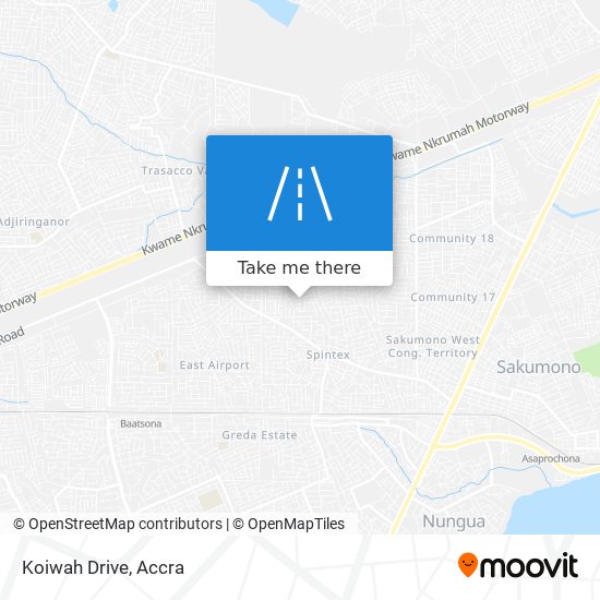 Koiwah Drive map