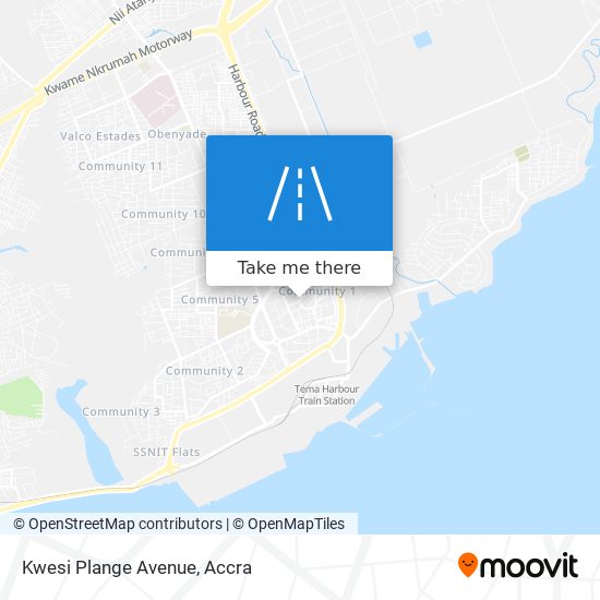 Kwesi Plange Avenue map