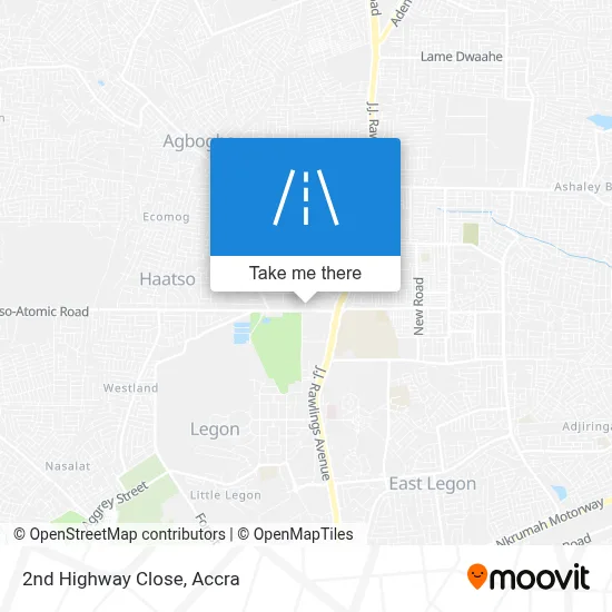 2nd Highway Close map