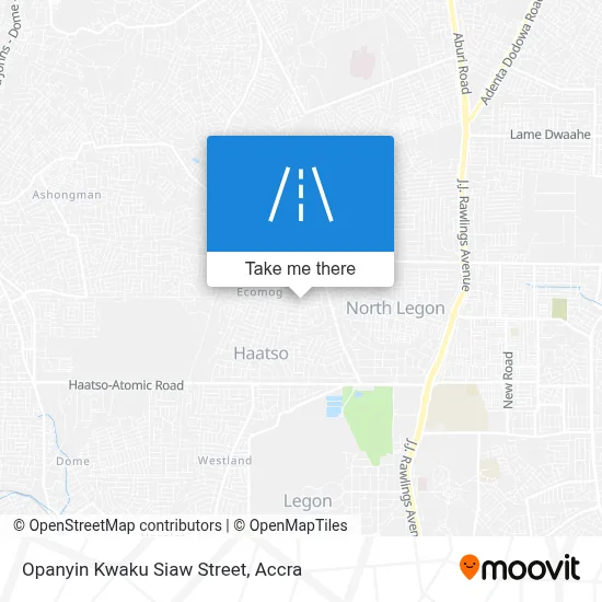 Opanyin Kwaku Siaw Street map
