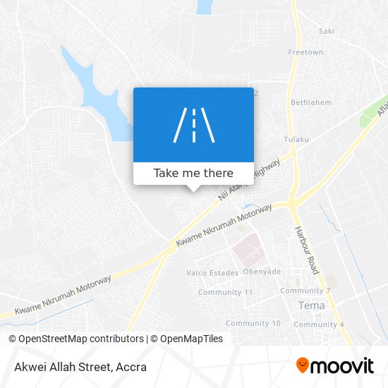 Akwei Allah Street map