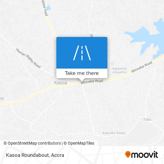Kasoa Roundabout map