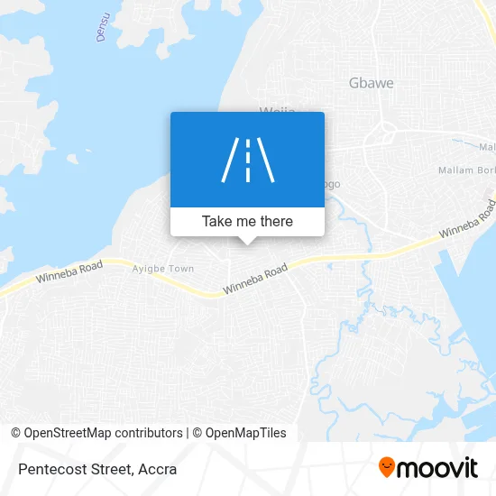 Pentecost Street map