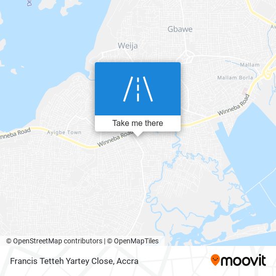 Francis Tetteh Yartey Close map