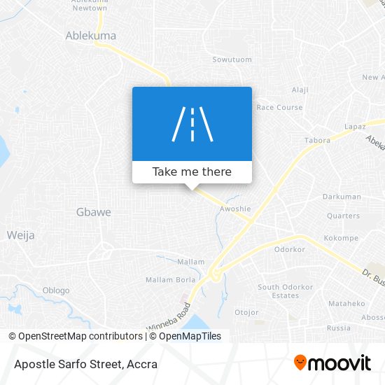 Apostle Sarfo Street map