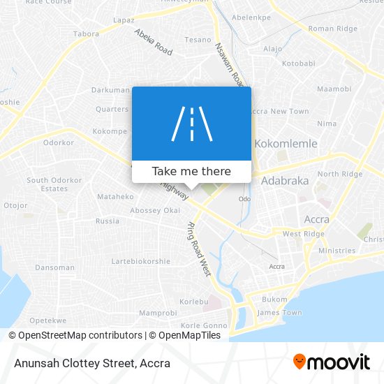 Anunsah Clottey Street map