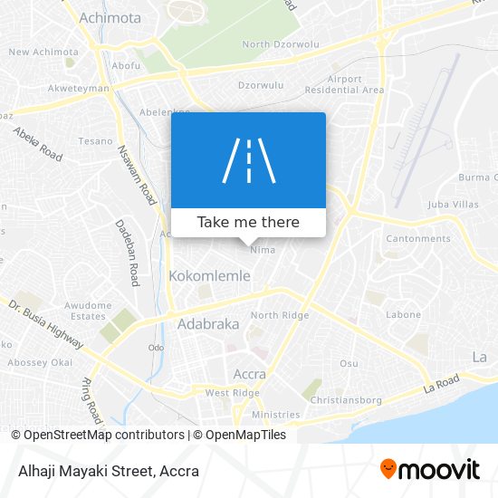 Alhaji Mayaki Street map