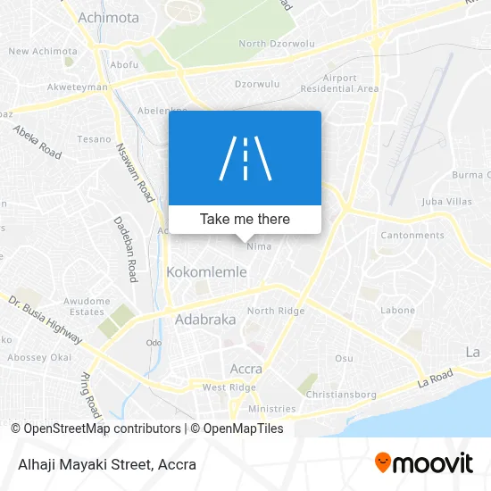 Alhaji Mayaki Street map